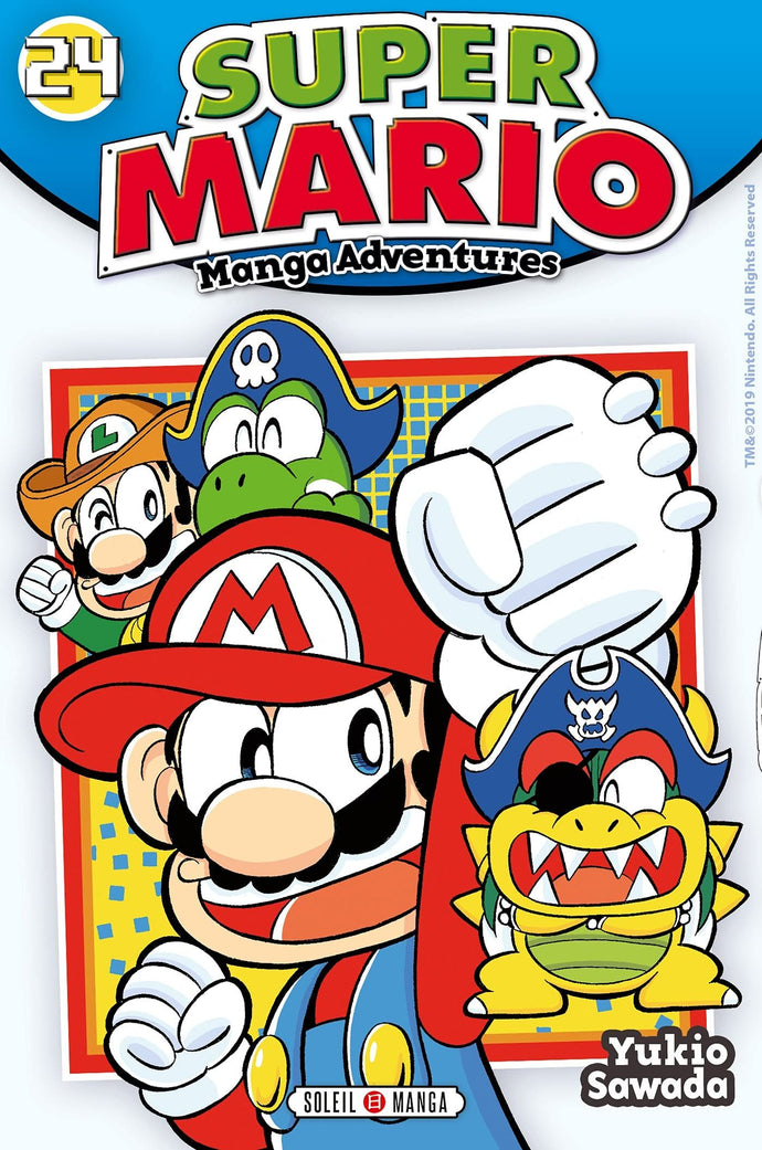 Super Mario - Manga adventures Tome 24 La Bourgade du Manga Occasion SAWADA Yukio Soleil Manga kodomo