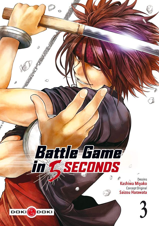 Battle Game in 5 Seconds Tome 03 La Bourgade du Manga Occasion MIYAKO Kashiwa Doki Doki Shonen