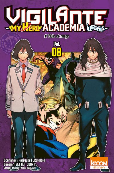 manga vigilante my hero academia tome 08 occasion ki-oon hideyuki furuhashi la bourgade du manga